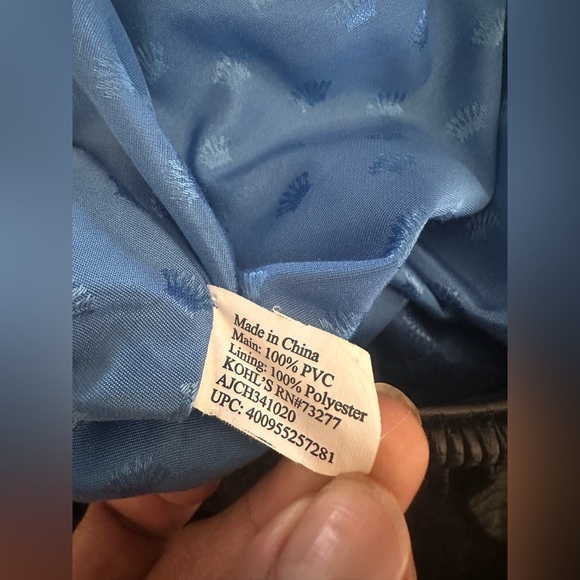 JUICY COUTURE BLACK FAUX LEATHER PURSE HAND/SHOULDER CROSSBODY BAG W/GOLD TRIM - Picture 16 of 16